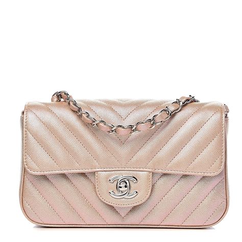 chanel chevron caviar mini rectangular|CHANEL Iridescent Caviar Chevron Quilted Mini Rectangular .